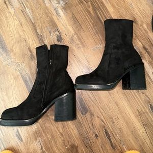 Jeffrey Campbell suade ankle boots